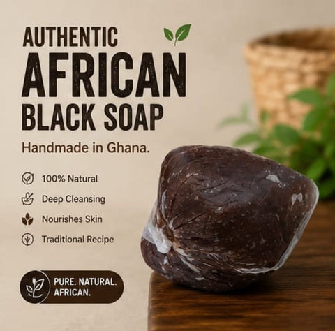 African Black Soap Infused with Honey
