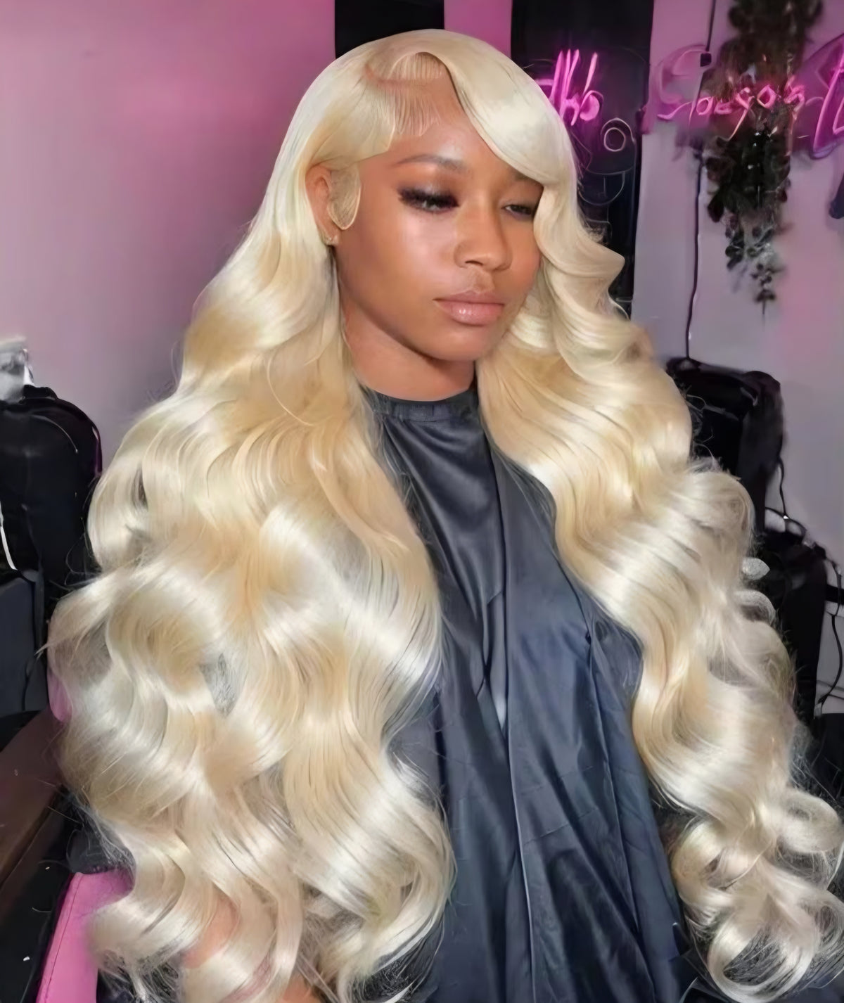 Bombshell Blonde Body Wave Frontal Wig
