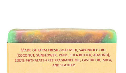 Natural Goat Milk Soap | Caribbean Delight Detoxifying Sea Kelp Scrub