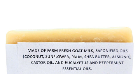 Handmade Goat Milk Soap | All Natural Eucalyptus & Peppermint Soap