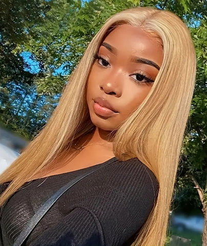 Peruvian Honey Blonde Closure Wig