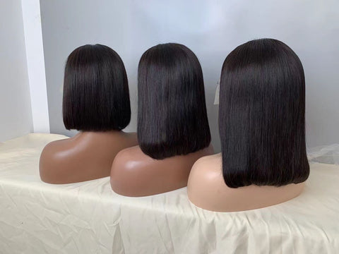 Brazilian Closure Bob Wigs