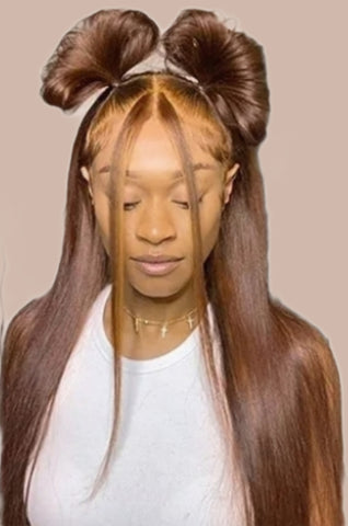 Peruvian Brown Frontal Wigs