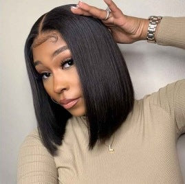 Brazilian Closure Bob Wigs