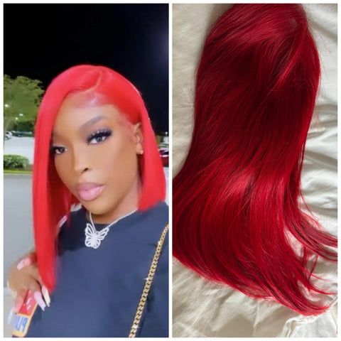 “Ready To Go” Red Bob Wig