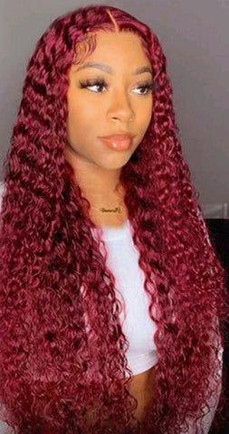 Peruvian Burgundy (99J) Closure Wig