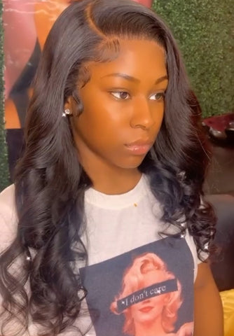 Peruvian Black Frontal Wigs