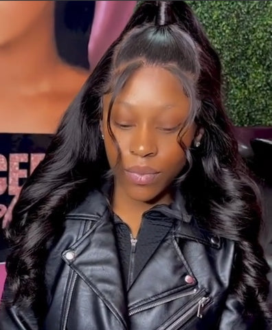 Peruvian Black Frontal Wigs