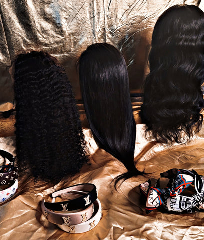 Peruvian Black Frontal Wigs